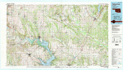 United States Geological Survey Tishomingo, OK (1985, 100000-Scale) digital map