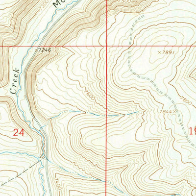 United States Geological Survey Titsworth Gap, WY (1963, 24000-Scale) digital map
