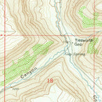United States Geological Survey Titsworth Gap, WY (1963, 24000-Scale) digital map