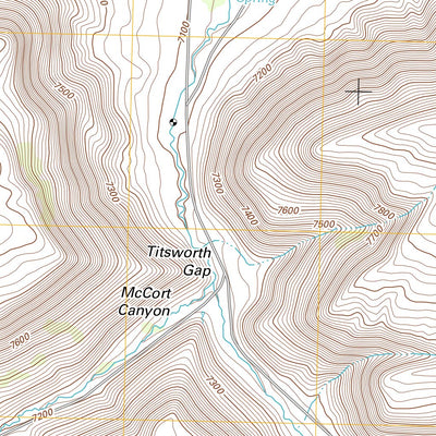 United States Geological Survey Titsworth Gap, WY (2012, 24000-Scale) digital map