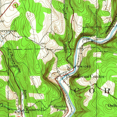 United States Geological Survey Titusville, PA (1927, 62500-Scale) digital map