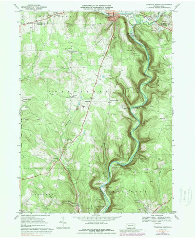United States Geological Survey Titusville South, PA (1968, 24000-Scale) digital map