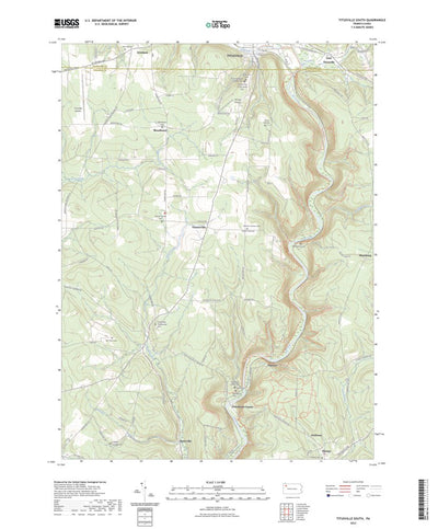 United States Geological Survey Titusville South, PA (2023, 24000-Scale) digital map