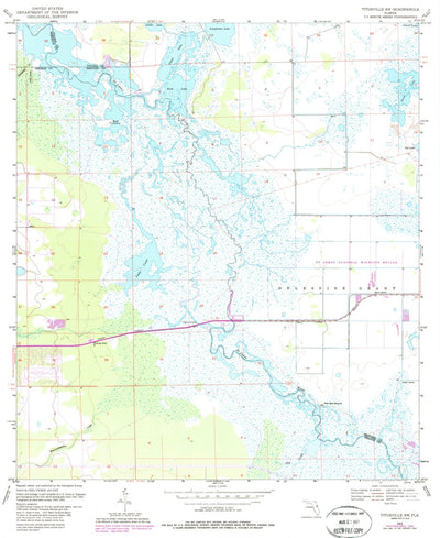 United States Geological Survey Titusville SW, FL (1953, 24000-Scale) digital map