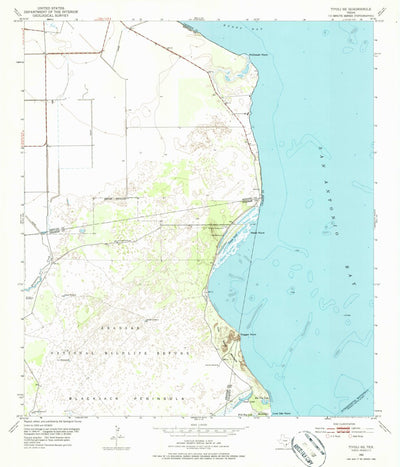 United States Geological Survey Tivoli SE, TX (1952, 24000-Scale) digital map