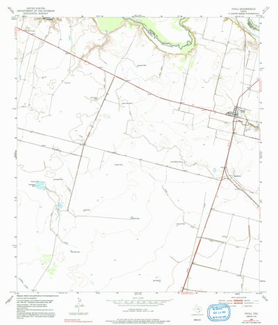 United States Geological Survey Tivoli, TX (1952, 24000-Scale) digital map