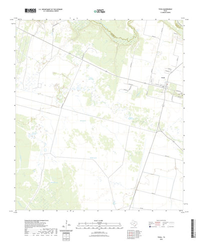 United States Geological Survey Tivoli, TX (2022, 24000-Scale) digital map