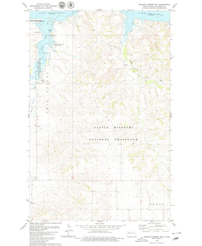 United States Geological Survey Tobacco Garden Bay, ND (1978, 24000-Scale) digital map