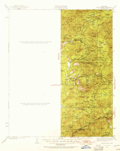 United States Geological Survey Tobias Peak, CA (1936, 125000-Scale) digital map