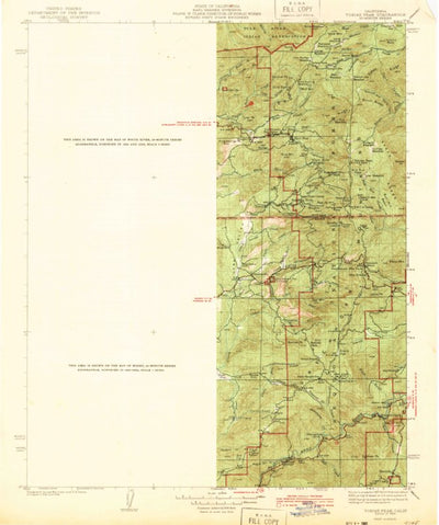 United States Geological Survey Tobias Peak, CA (1943, 125000-Scale) digital map