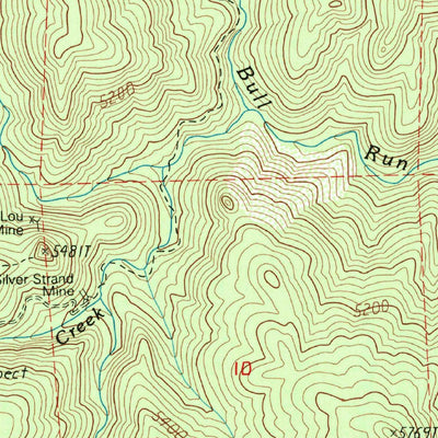 United States Geological Survey Tobias Peak, CA (1986, 24000-Scale) digital map