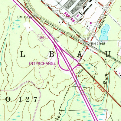 United States Geological Survey Tobyhanna, PA (1965, 24000-Scale) digital map