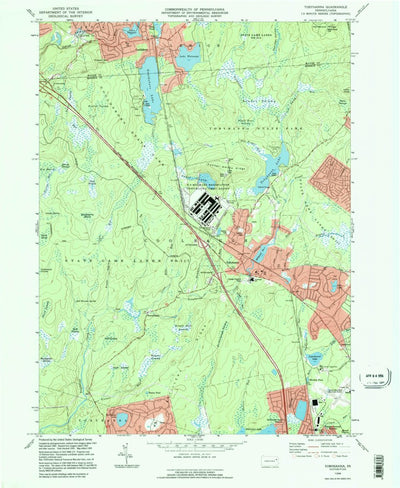 United States Geological Survey Tobyhanna, PA (1994, 24000-Scale) digital map