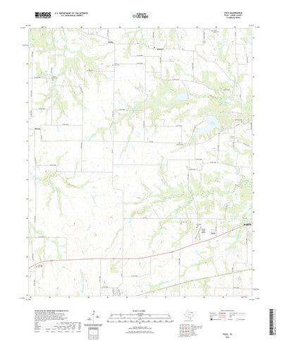 United States Geological Survey Toco, TX (2022, 24000-Scale) digital map