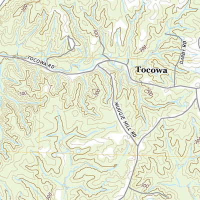 United States Geological Survey Tocowa, MS (2020, 24000-Scale) digital map