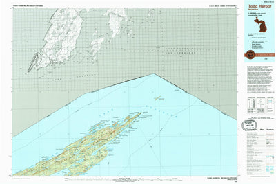 United States Geological Survey Todd Harbor, MI (1985, 100000-Scale) digital map