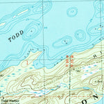 United States Geological Survey Todd Harbor, MI (1985, 24000-Scale) digital map