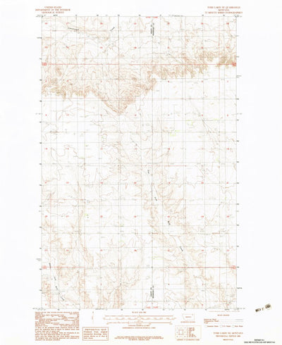 United States Geological Survey Todd Lakes NE, MT (1983, 24000-Scale) digital map