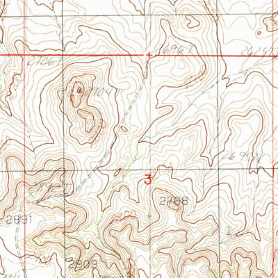 United States Geological Survey Todd Lakes NE, MT (1983, 24000-Scale) digital map