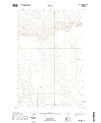 United States Geological Survey Todd Lakes NE, MT (2020, 24000-Scale) digital map