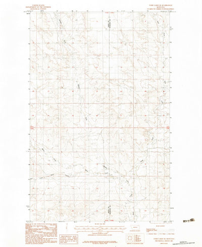 United States Geological Survey Todd Lakes SE, MT (1983, 24000-Scale) digital map