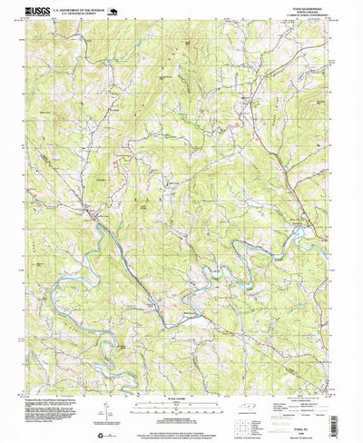 United States Geological Survey Todd, NC (1998, 24000-Scale) digital map