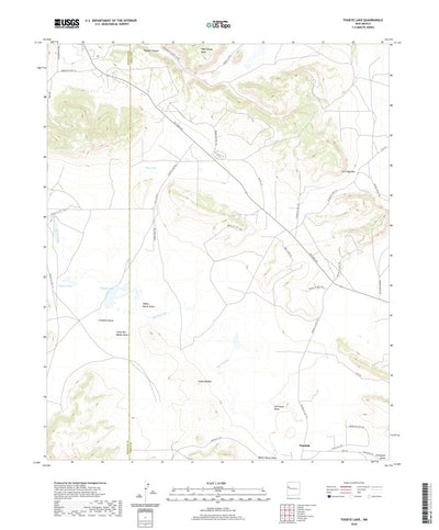 United States Geological Survey Togeye Lake, NM (2020, 24000-Scale) digital map
