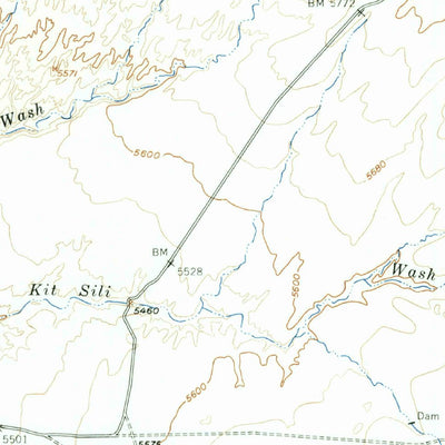 United States Geological Survey Toh Atin Mesa, AZ-UT (1953, 62500-Scale) digital map