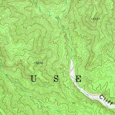 United States Geological Survey Toh Ne Zhonnie Spring, AZ (1968, 24000-Scale) digital map