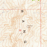 United States Geological Survey Tohakum Peak NW, NV (1964, 24000-Scale) digital map