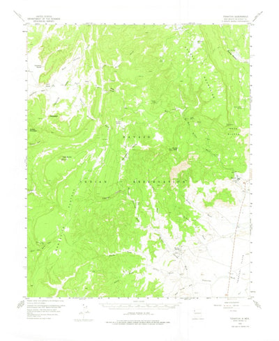 United States Geological Survey Tohatchi, NM (1955, 62500-Scale) digital map