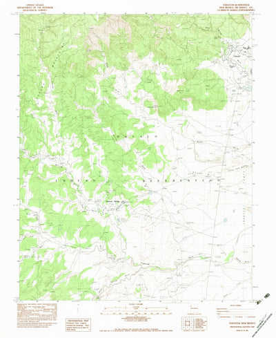 United States Geological Survey Tohatchi, NM (1982, 24000-Scale) digital map