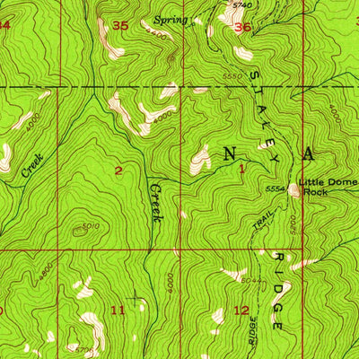 United States Geological Survey Toketee Falls, OR (1956, 62500-Scale) digital map
