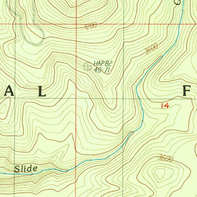 United States Geological Survey Toketee Falls, OR (1986, 24000-Scale) digital map