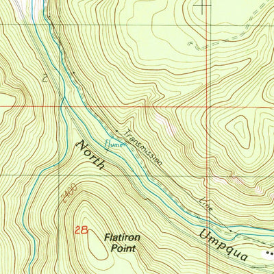 United States Geological Survey Toketee Falls, OR (1986, 24000-Scale) digital map