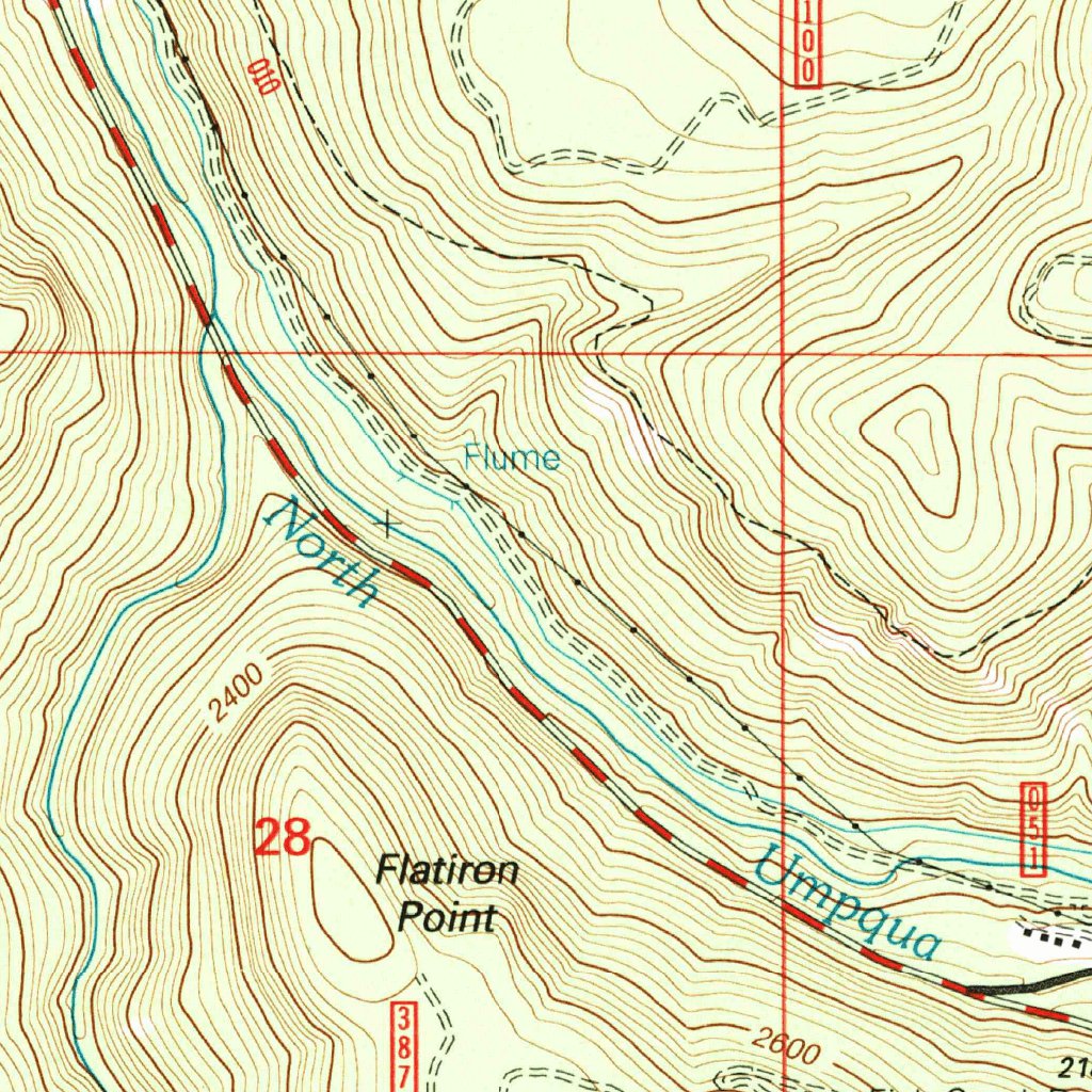 Toketee Falls, OR (1997, 24000-Scale) Map by United States Geological ...