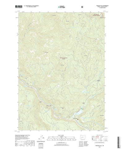 United States Geological Survey Toketee Falls, OR (2020, 24000-Scale) digital map