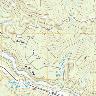 United States Geological Survey Toketee Falls, OR (2020, 24000-Scale) digital map