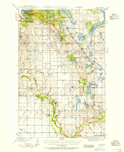 United States Geological Survey Tokio, ND (1928, 62500-Scale) digital map
