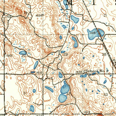 United States Geological Survey Tokio, ND (1931, 62500-Scale) digital map