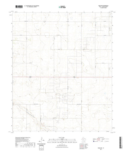 United States Geological Survey Tokio NW, TX (2022, 24000-Scale) digital map
