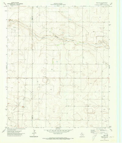 United States Geological Survey Tokio SE, TX (1970, 24000-Scale) digital map