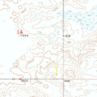 United States Geological Survey Tokio SW, ND (1975, 24000-Scale) digital map