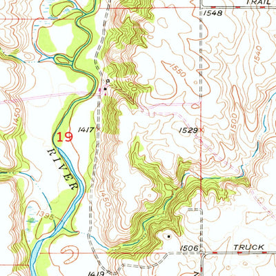 United States Geological Survey Tokio SW, ND (1975, 24000-Scale) digital map