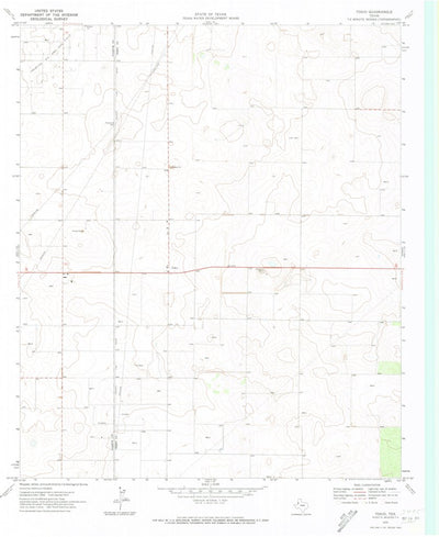 United States Geological Survey Tokio, TX (1970, 24000-Scale) digital map