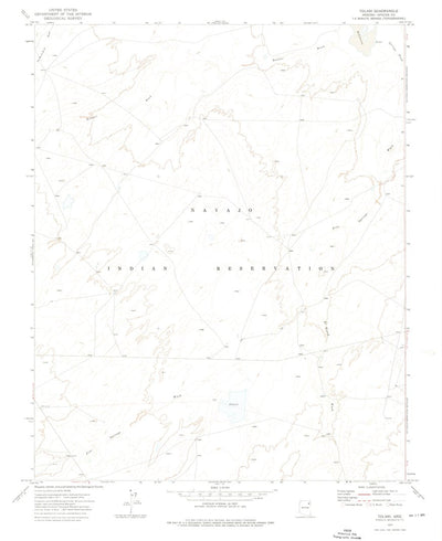 United States Geological Survey Tolani, AZ (1972, 24000-Scale) digital map
