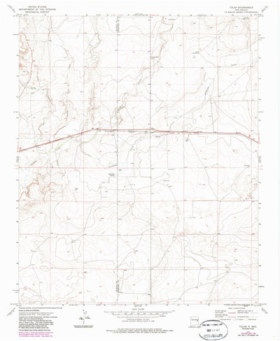 United States Geological Survey Tolar, NM (1973, 24000-Scale) digital map