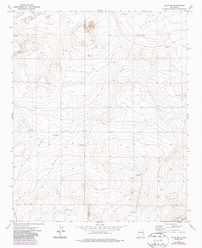 United States Geological Survey Tolar SW, NM (1973, 24000-Scale) digital map