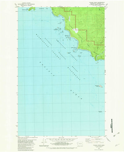 United States Geological Survey Toleak Point, WA (1982, 24000-Scale) digital map