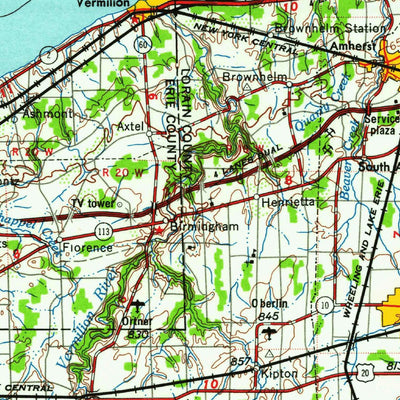United States Geological Survey Toledo, OH-MI (1961, 250000-Scale) digital map